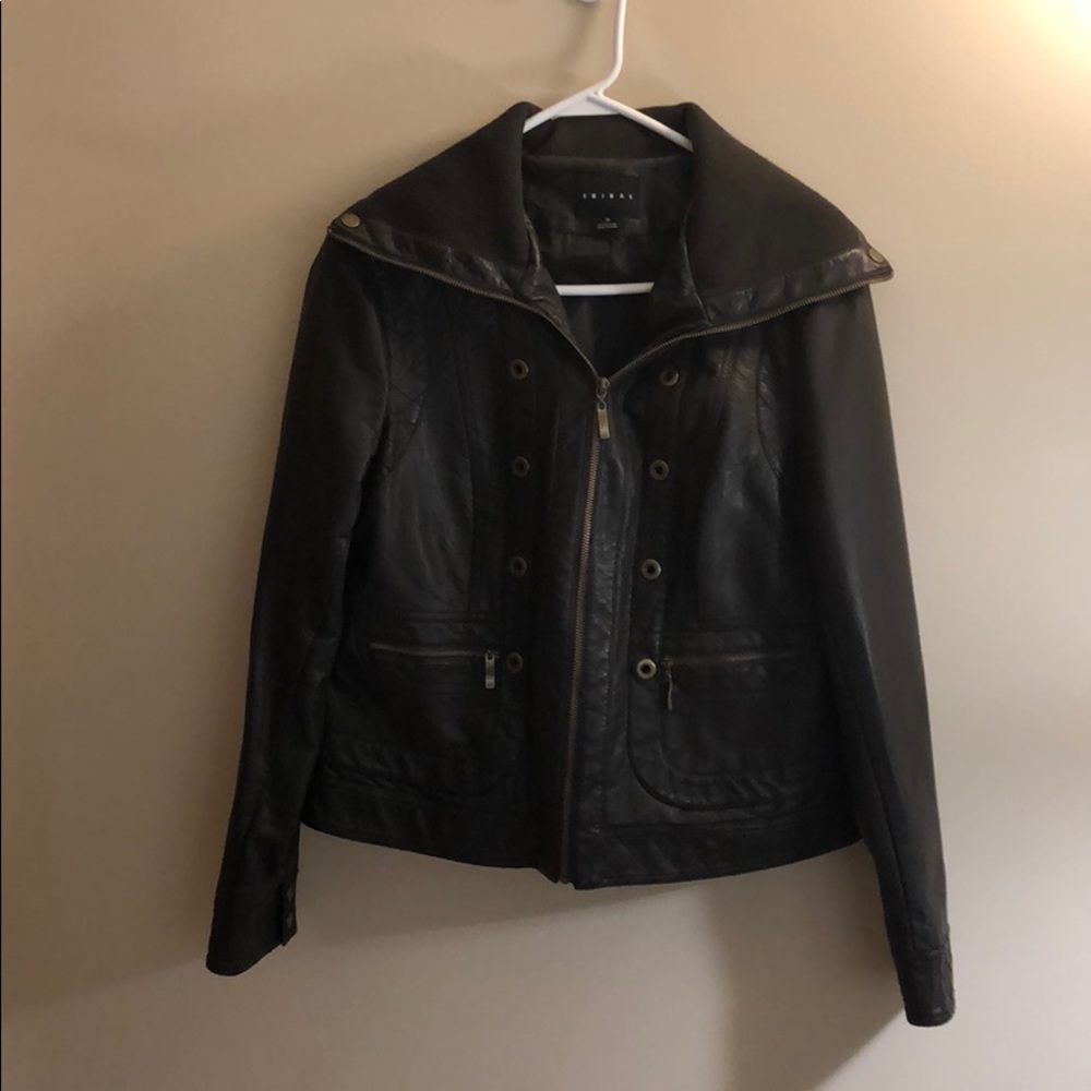 Faux leather jacket by Tribal